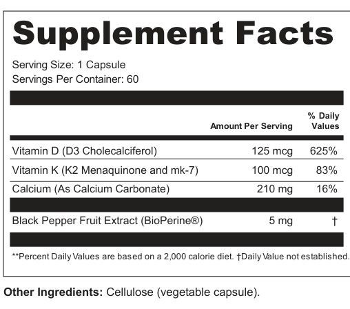 Supplement Facts for Sunlit Thread