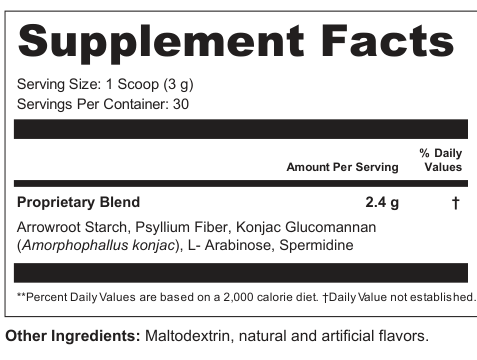 Supplement Facts for Mind Arc